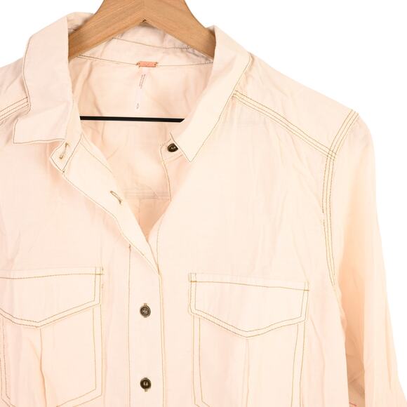 Free People Last Chance Button Down, NWT - Picture 3 of 8